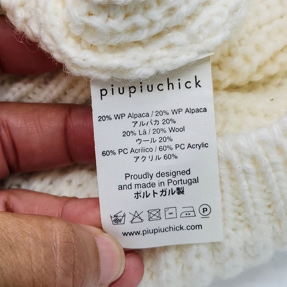 PIUPIUCHICK Knitted Sweater In Emerald And Ecru Embroidered "Bon Voyage" Size 6 - Picture 8 of 13